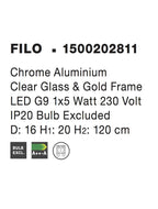 Pendul Nova Luce FILO 1500202811