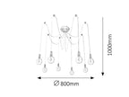 Candelabru Rabalux Caspar Mat Black 2224