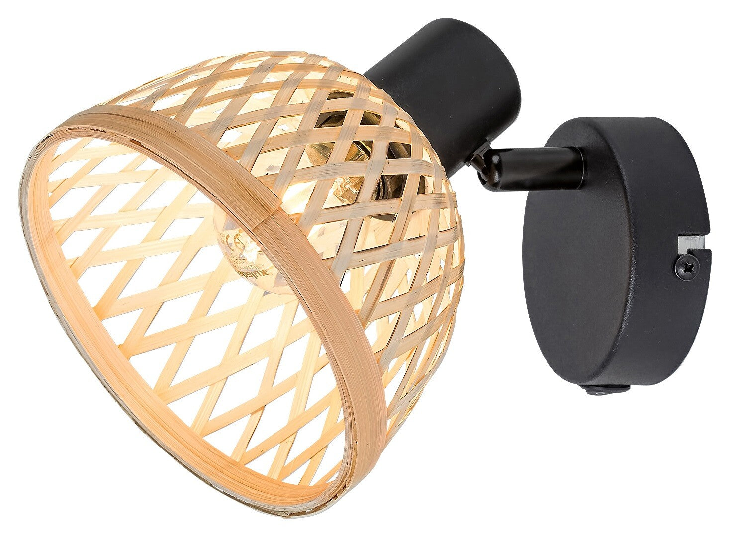 Aplica Rabalux Rattan Mat Black 3133