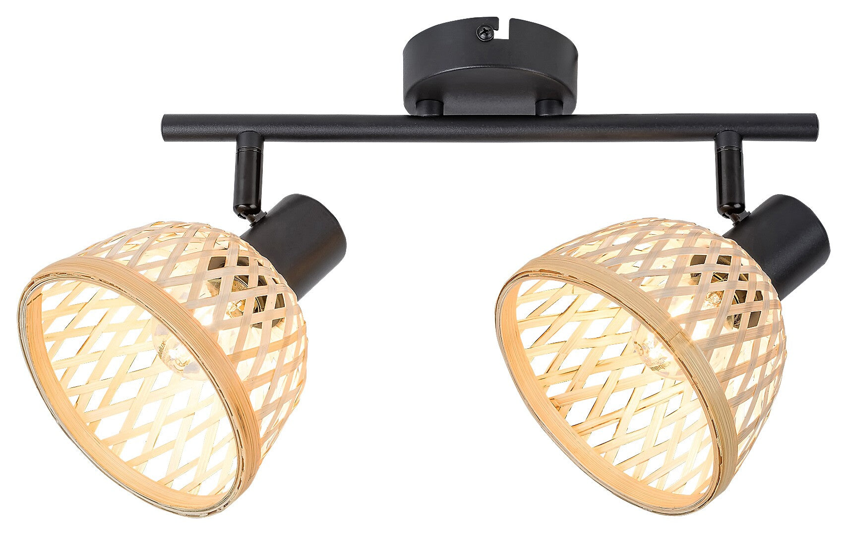 Plafoniera Rabalux Rattan Mat Black 3134