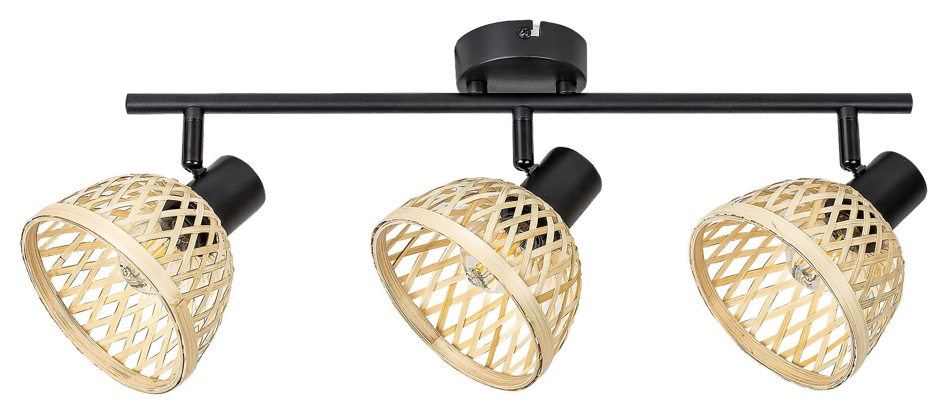 Plafoniera Rabalux Rattan Mat Black 3135