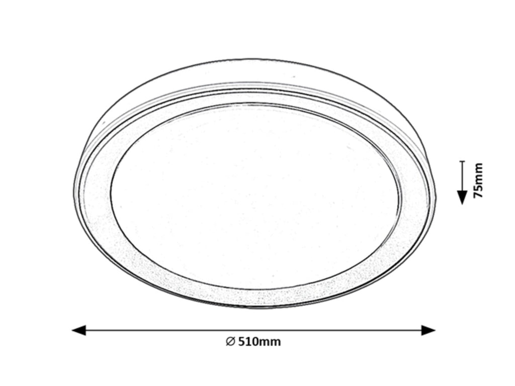 Plafoniera Rabalux Everest Silver 3510
