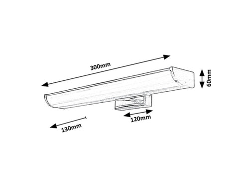 Aplica baie Rabalux Evron Chrome 5062