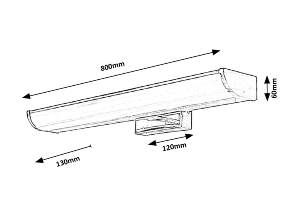 Aplica baie Rabalux Evron Chrome 5064