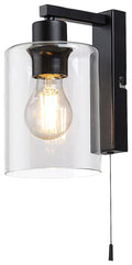 Aplica Rabalux Miroslaw Mat Black 5077