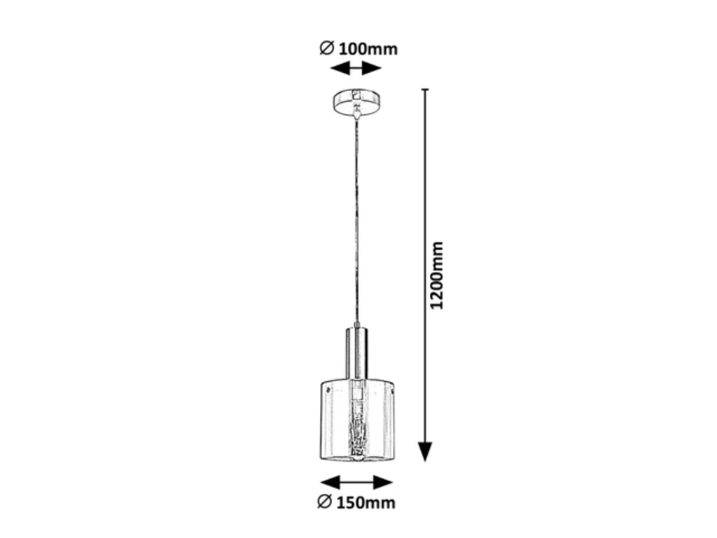 Pendul Rabalux Donati Chrome 5249