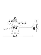 Ventilator Nova Luce MONSOON 5260251