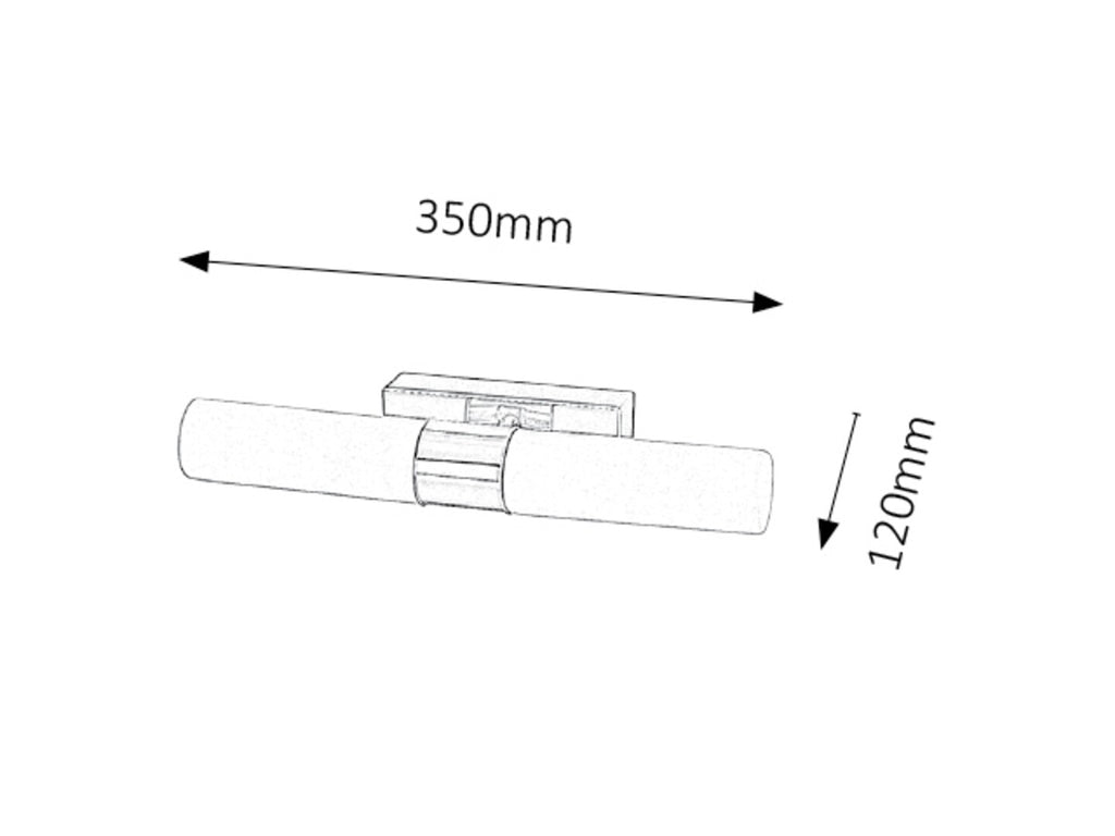 Aplica baie Rabalux Jim Chrome 5750
