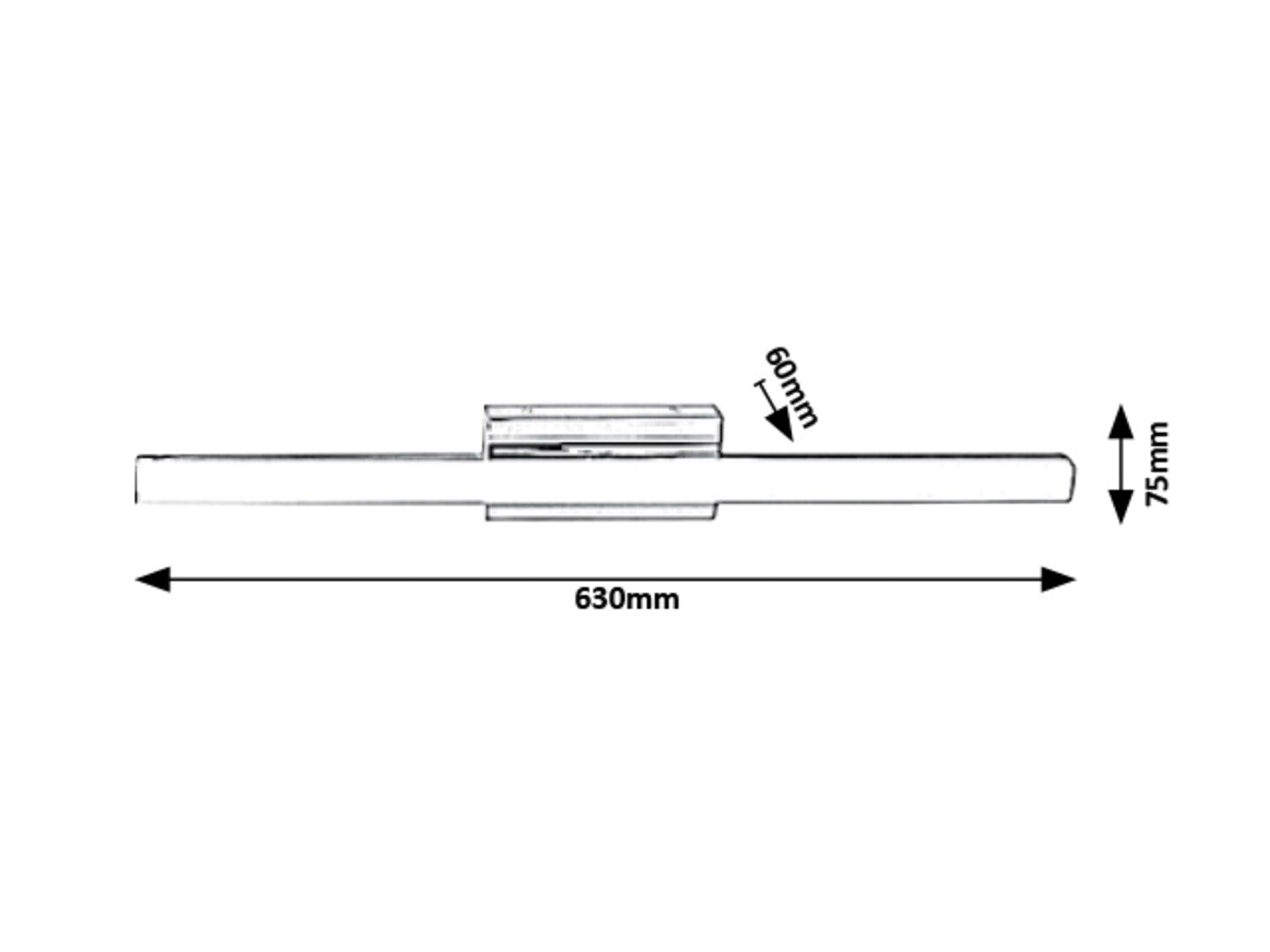 Aplica baie Rabalux Bastian Chrome 5781