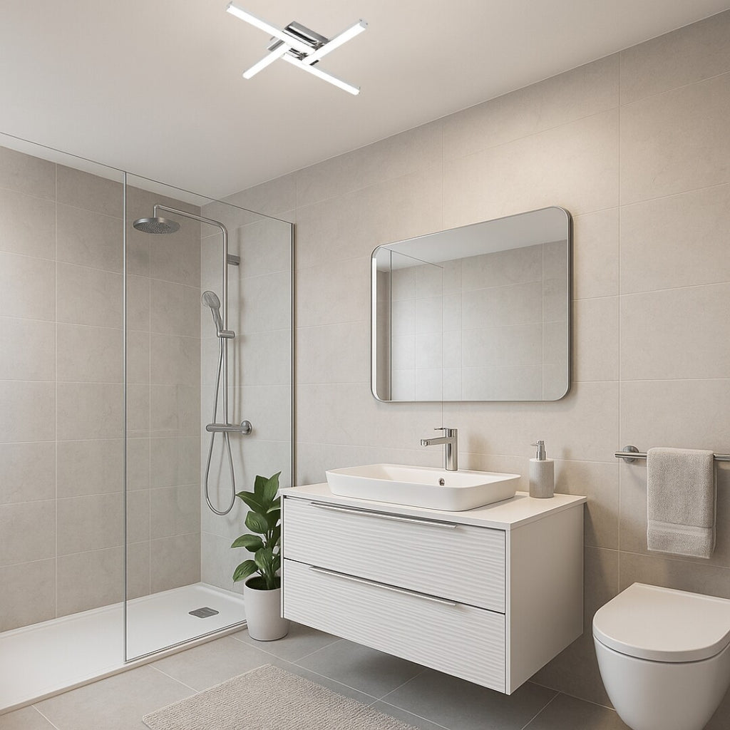 Plafoniera baie Rabalux Antonia Chrome 5896