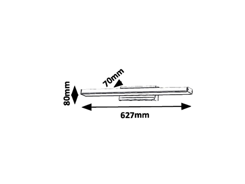 Aplica baie Rabalux John Chrome 6129