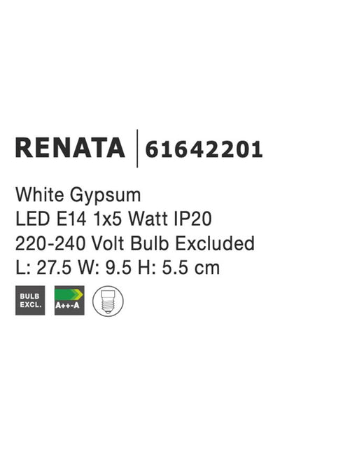 Aplica gips Nova Luce RENATA 61642201