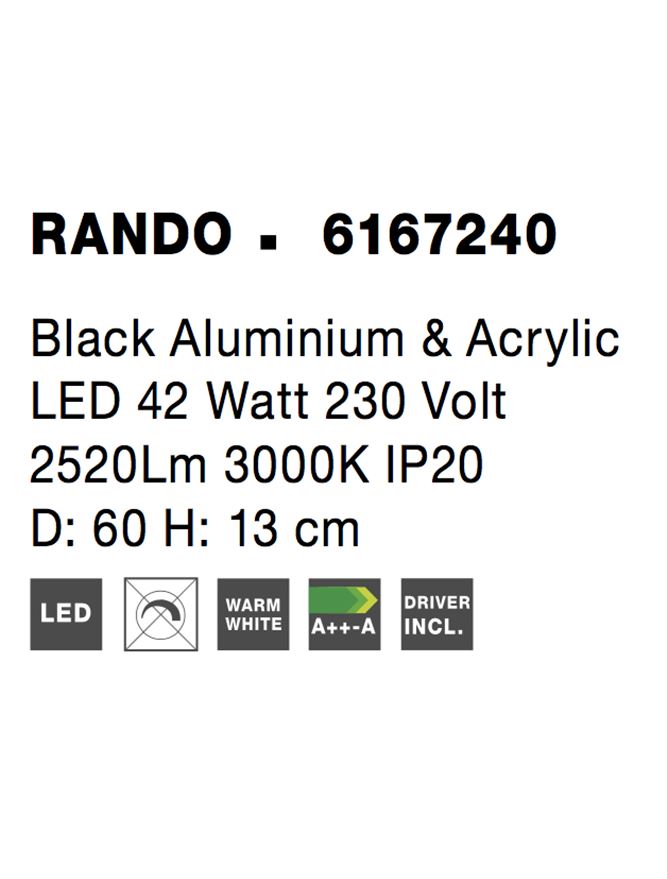 Plafoniera Nova Luce RANDO 6167240