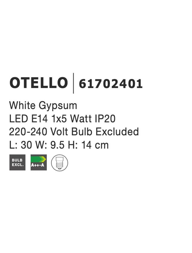 Aplica gips Nova Luce OTELLO 61702401