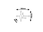 Aplica Rabalux Amadeo Black 6260