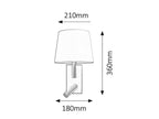Aplica Rabalux Harvey Chrome 6539