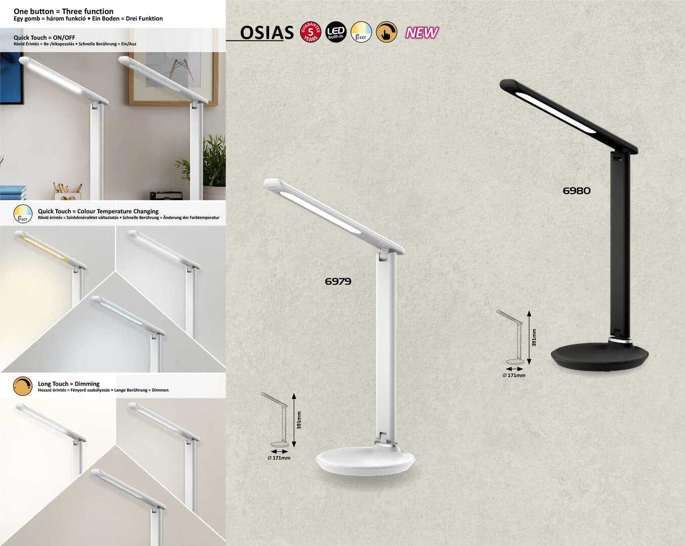 Veioza Rabalux Osias White 6979