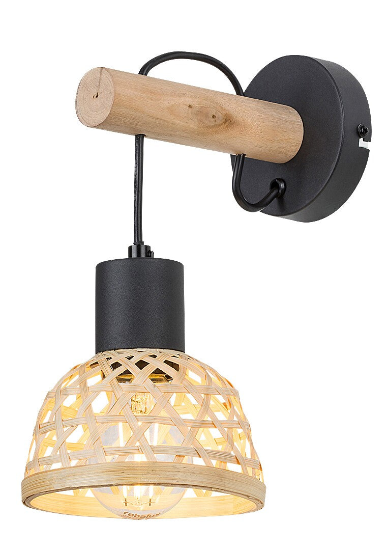 Aplica Rabalux Rattan Black 71025