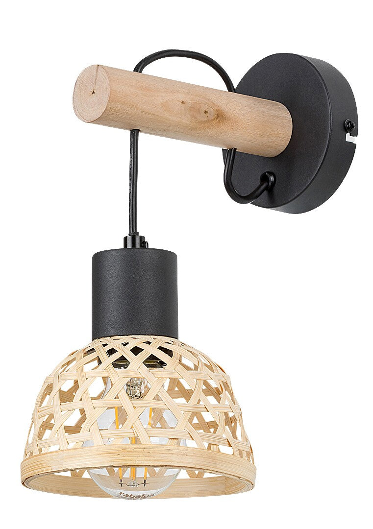Aplica Rabalux Rattan Black 71025