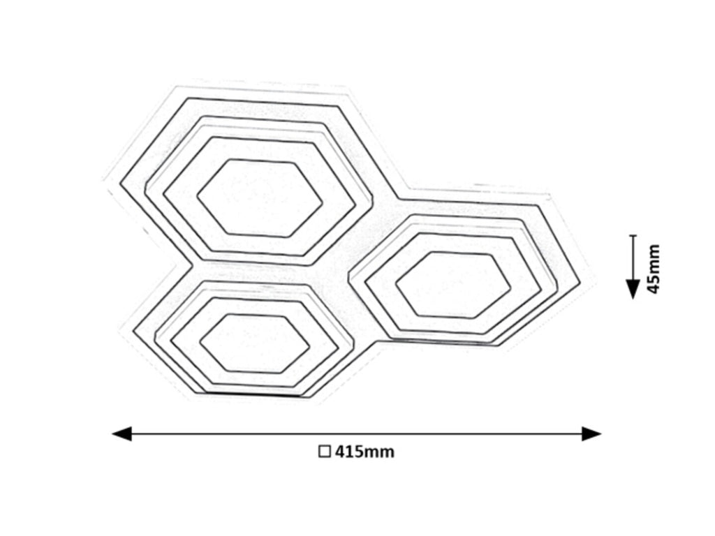 Plafoniera Rabalux Bitsi Black 71115