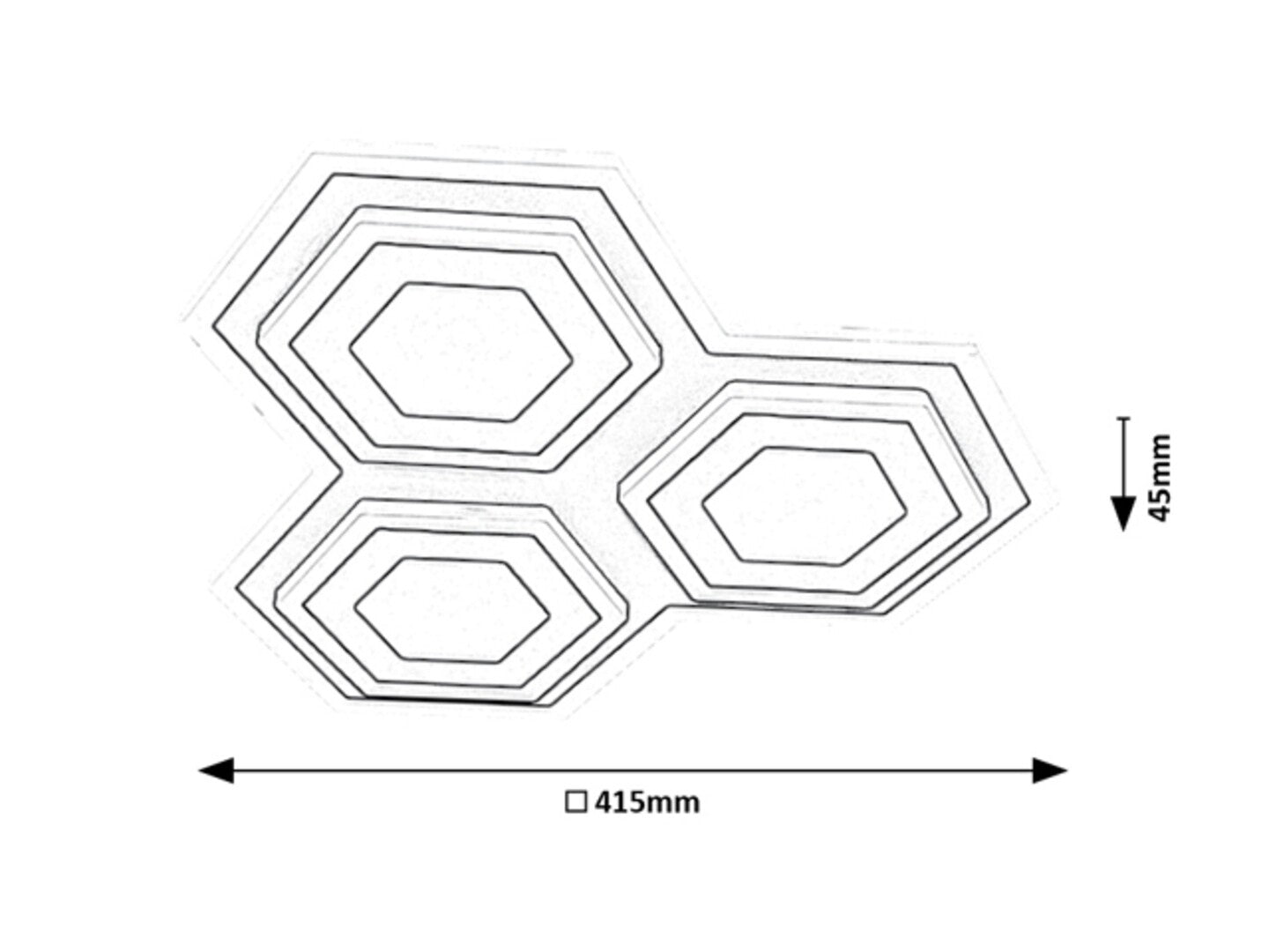 Plafoniera Rabalux Bitsi Black 71115