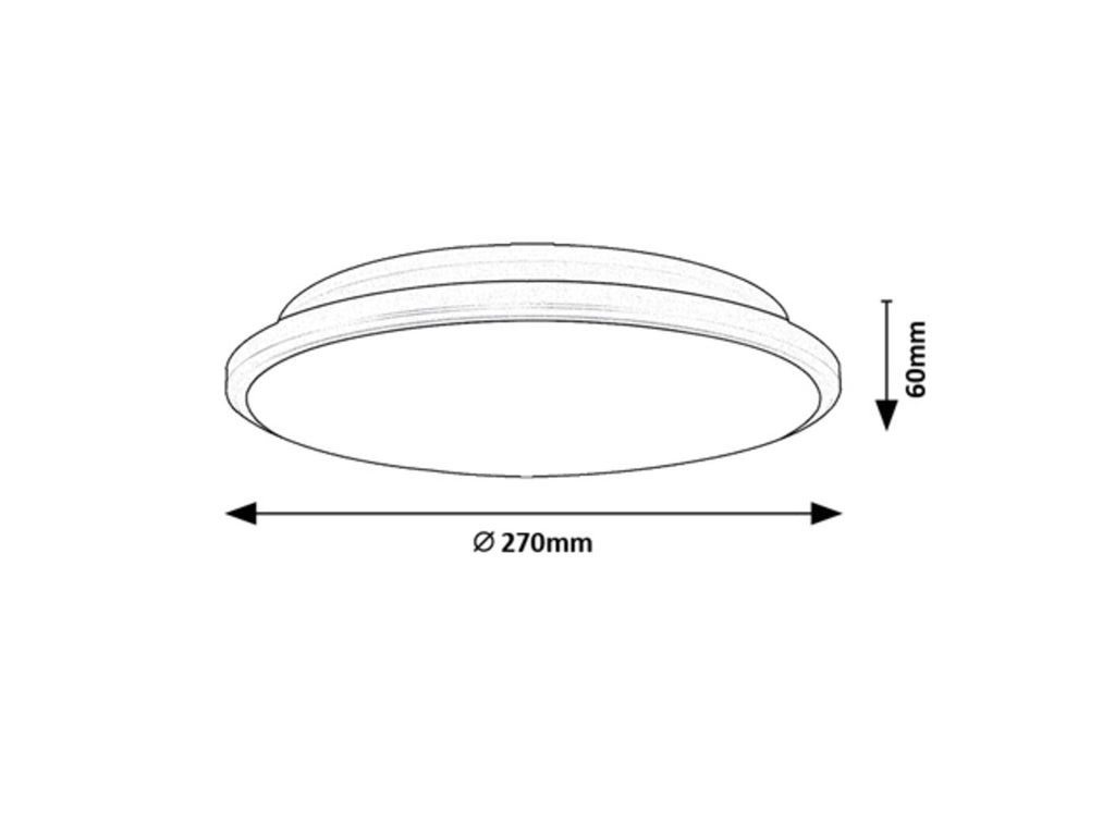 Plafoniera Rabalux Engon Black 71126