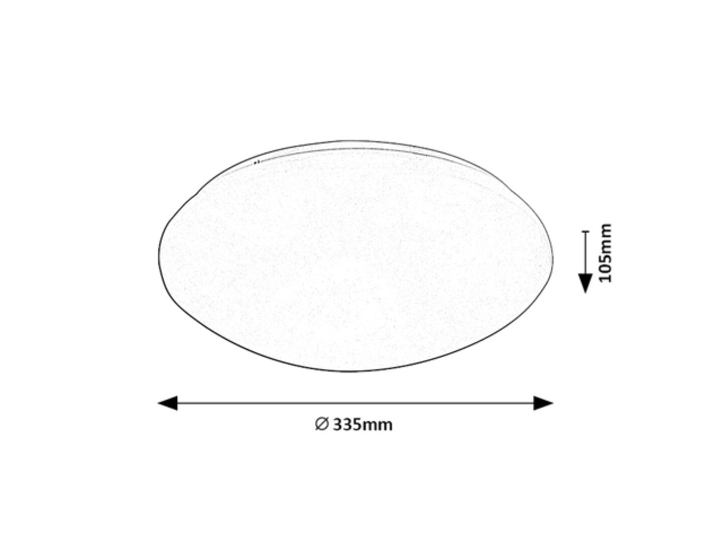 Plafoniera baie cu senzor Rabalux Lucas White 71133