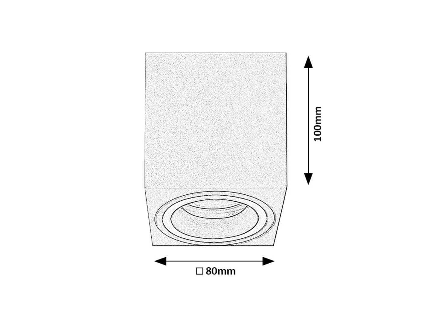 Spot aplicat fix Rabalux Kobald Gray 71164