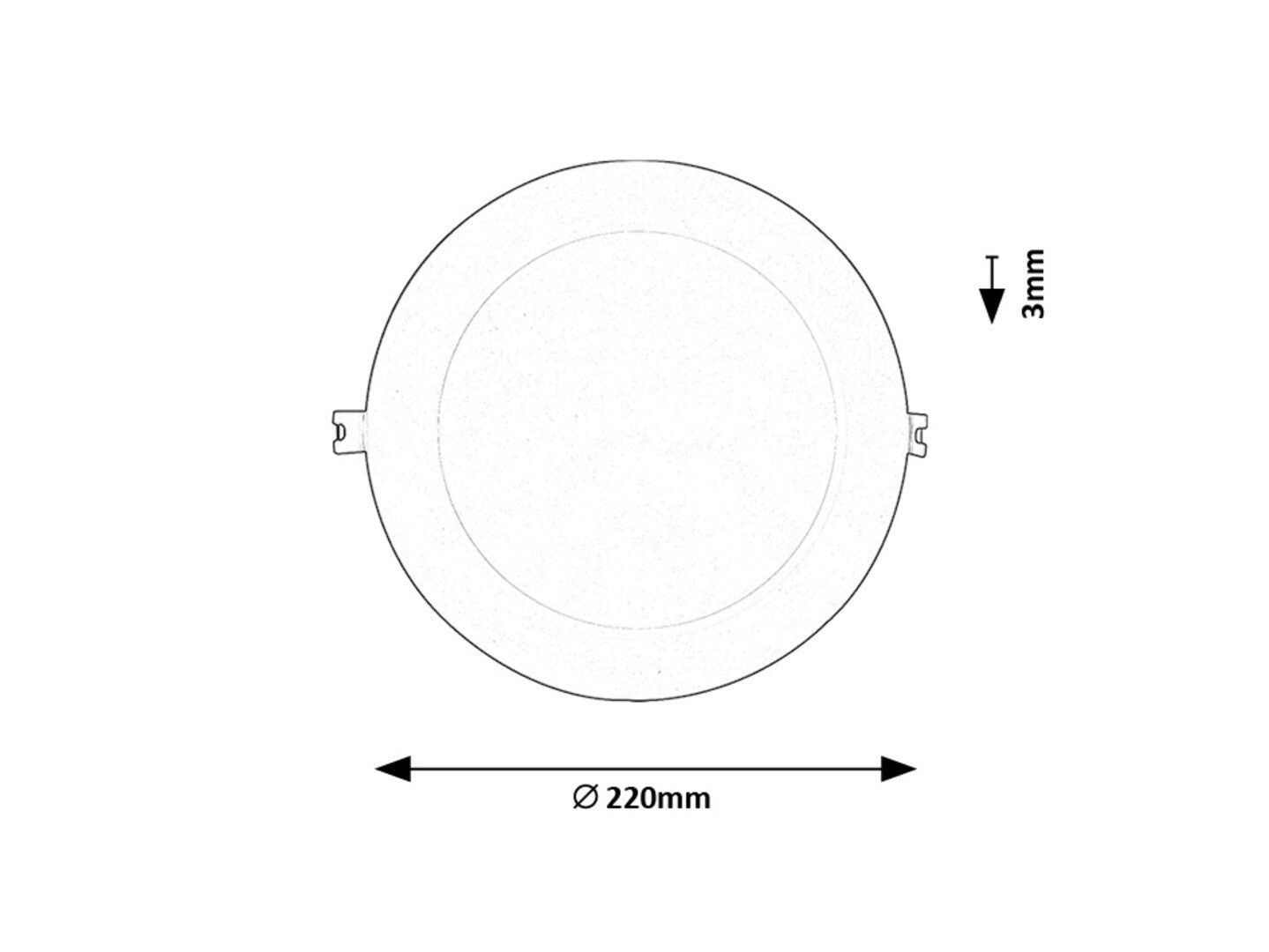Spot incastrat slim fix Rabalux Shaun2 White 71219