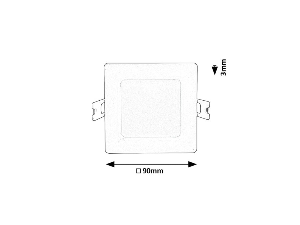 Spot incastrat slim fix Rabalux Shaun2 White 71220
