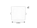 Spot incastrat slim fix Rabalux Shaun2 White 71221
