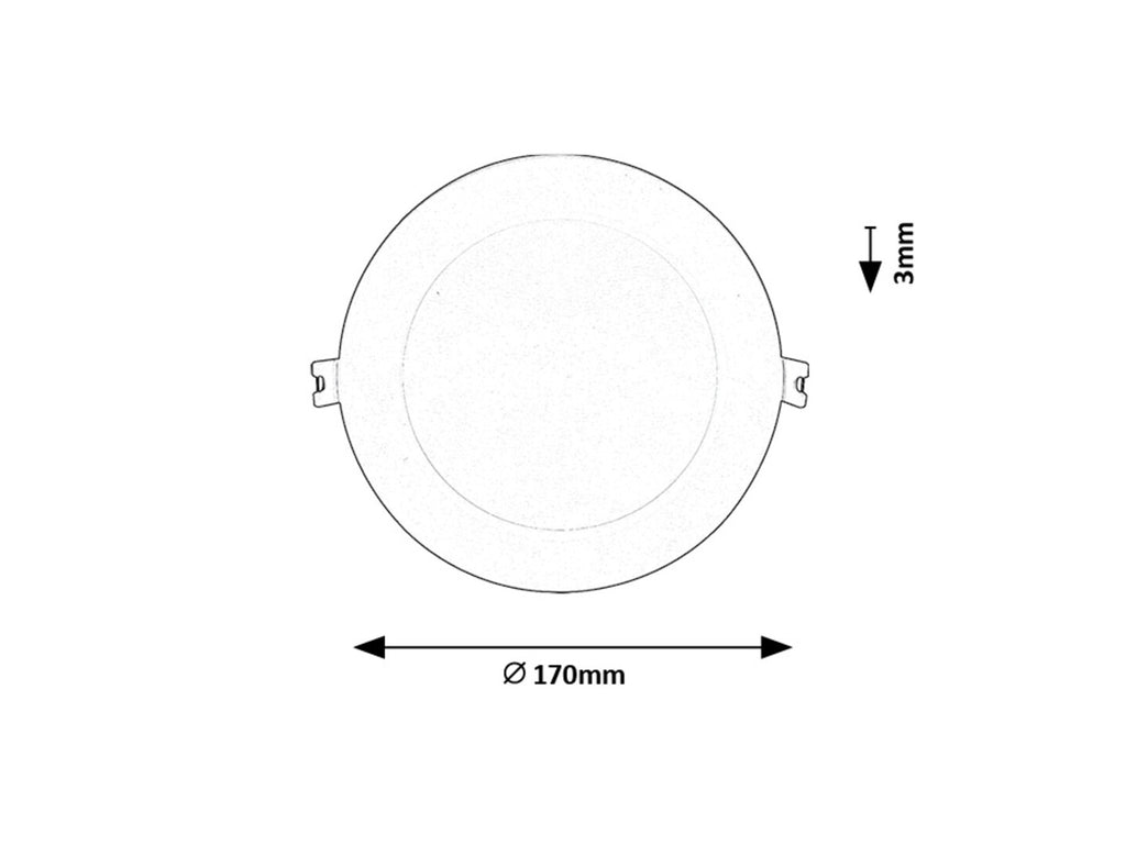 Spot incastrat slim fix Rabalux Shaun2 White 71234