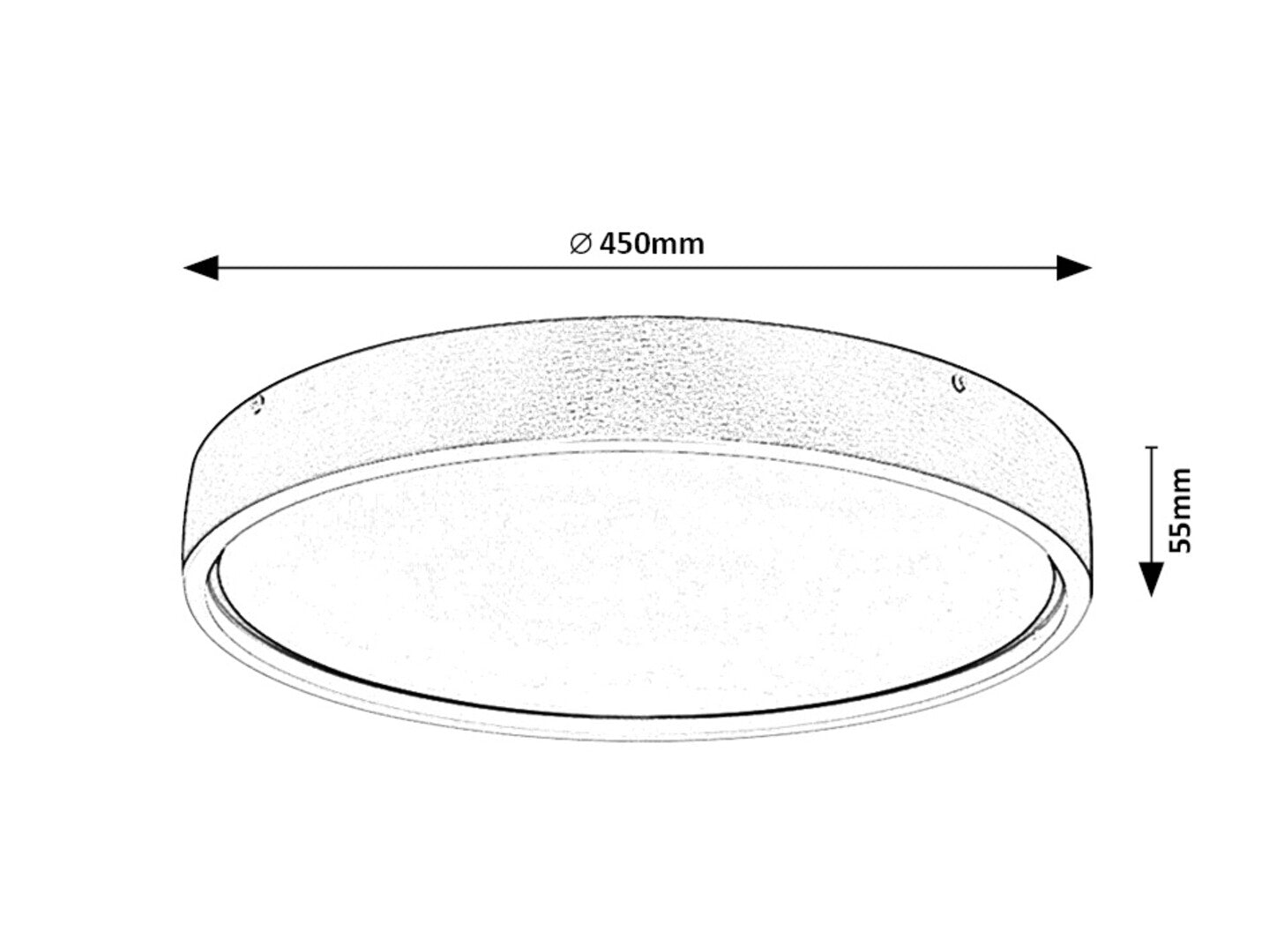 Plafoniera Rabalux Dewson Aluminium 71289