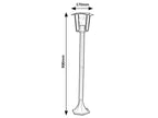 Stalp exterior Rabalux Taverna Black 7129