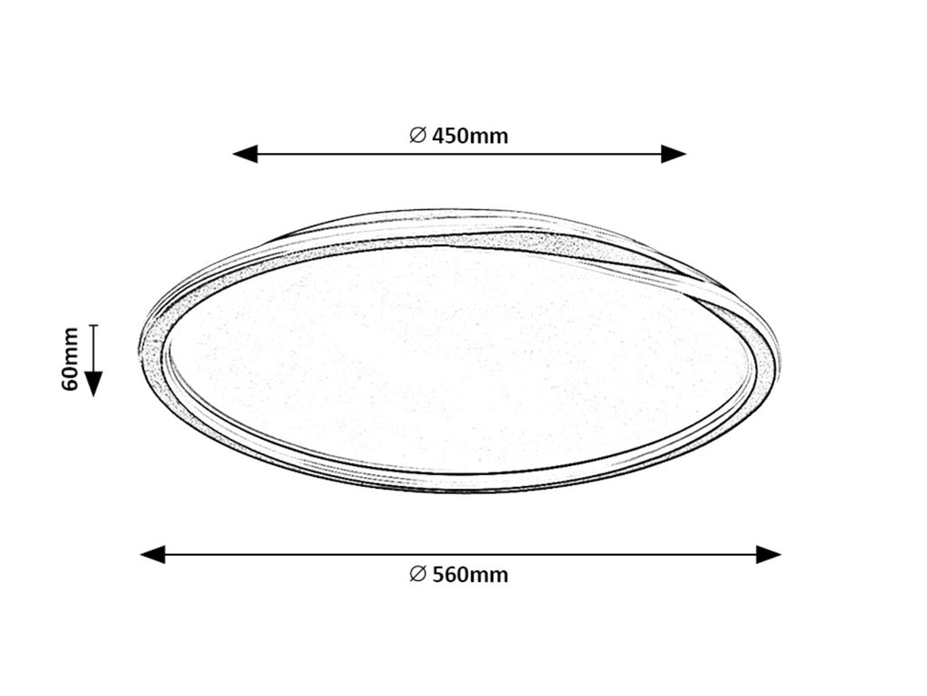 Plafoniera Rabalux Mathiola Gold 71291