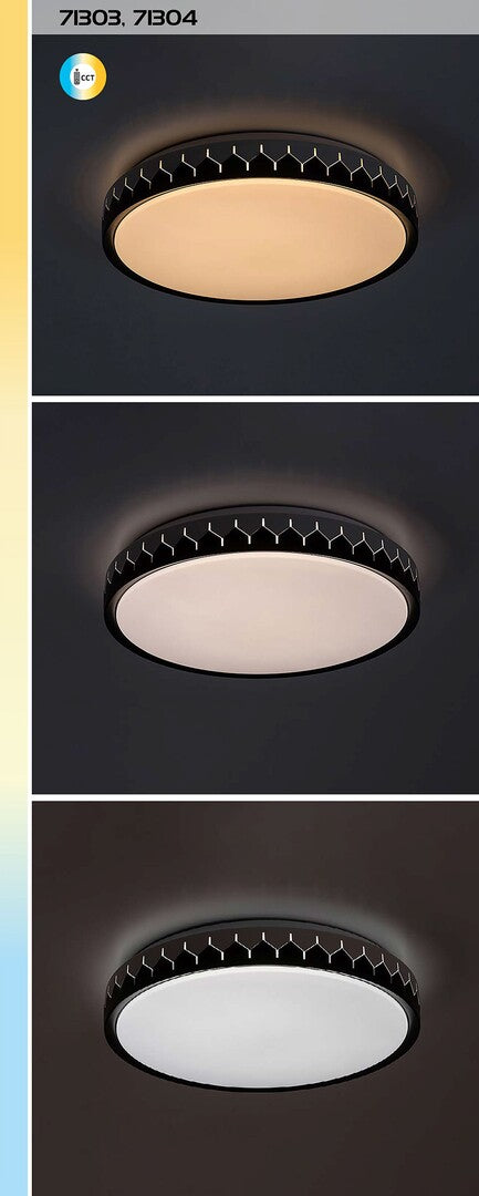 Plafoniera Rabalux Malin Black Gray 71303