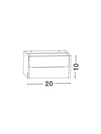 Aplica exterior Nova Luce TWIN 713122