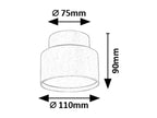 Spot aplicat fix Rabalux Ovidia Black 71319
