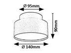 Spot aplicat fix Rabalux Ovidia Black 71320