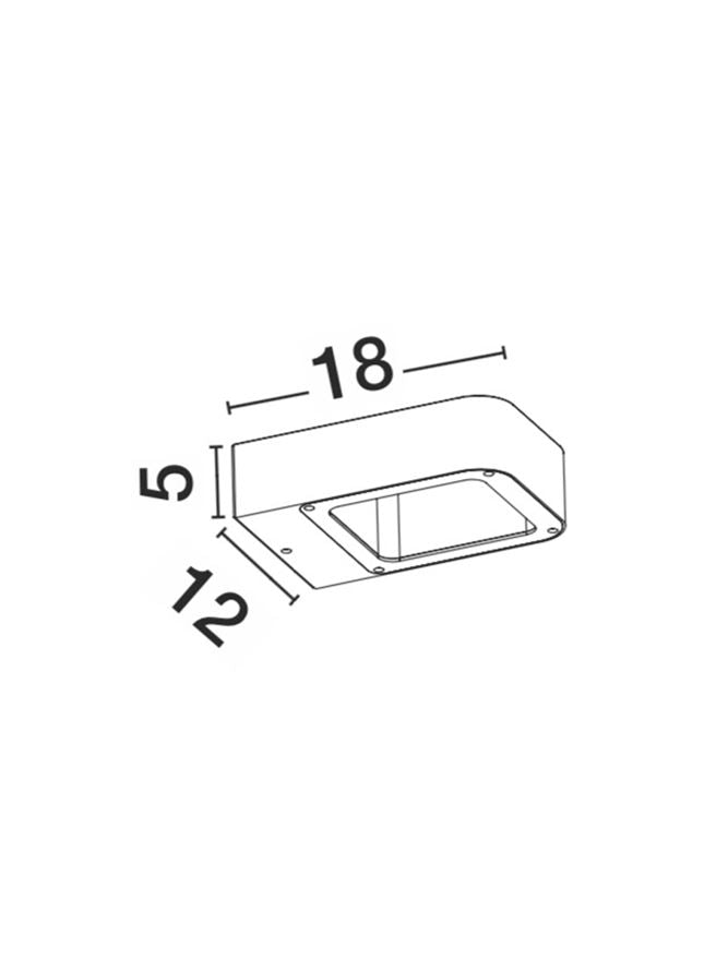 Aplica exterior Nova Luce ACQUA 713312