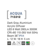 Aplica exterior Nova Luce ACQUA 713312