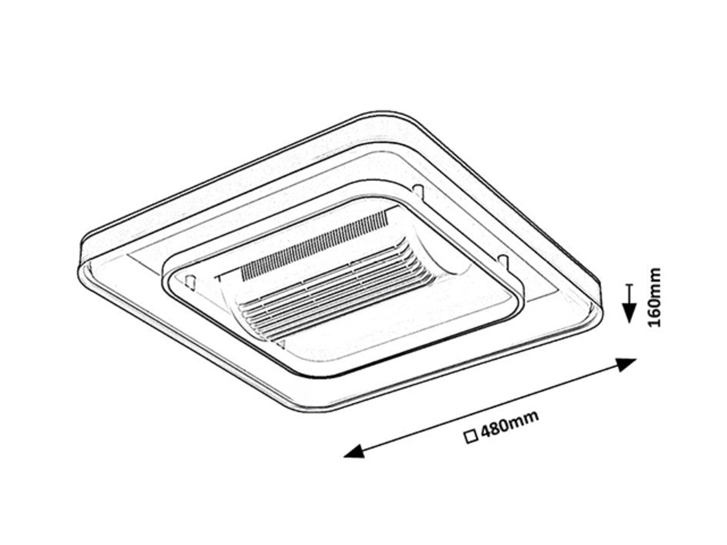 Ventilator Rabalux Aireon Black 71341