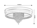Plafoniera Rabalux Maribell Black 71353