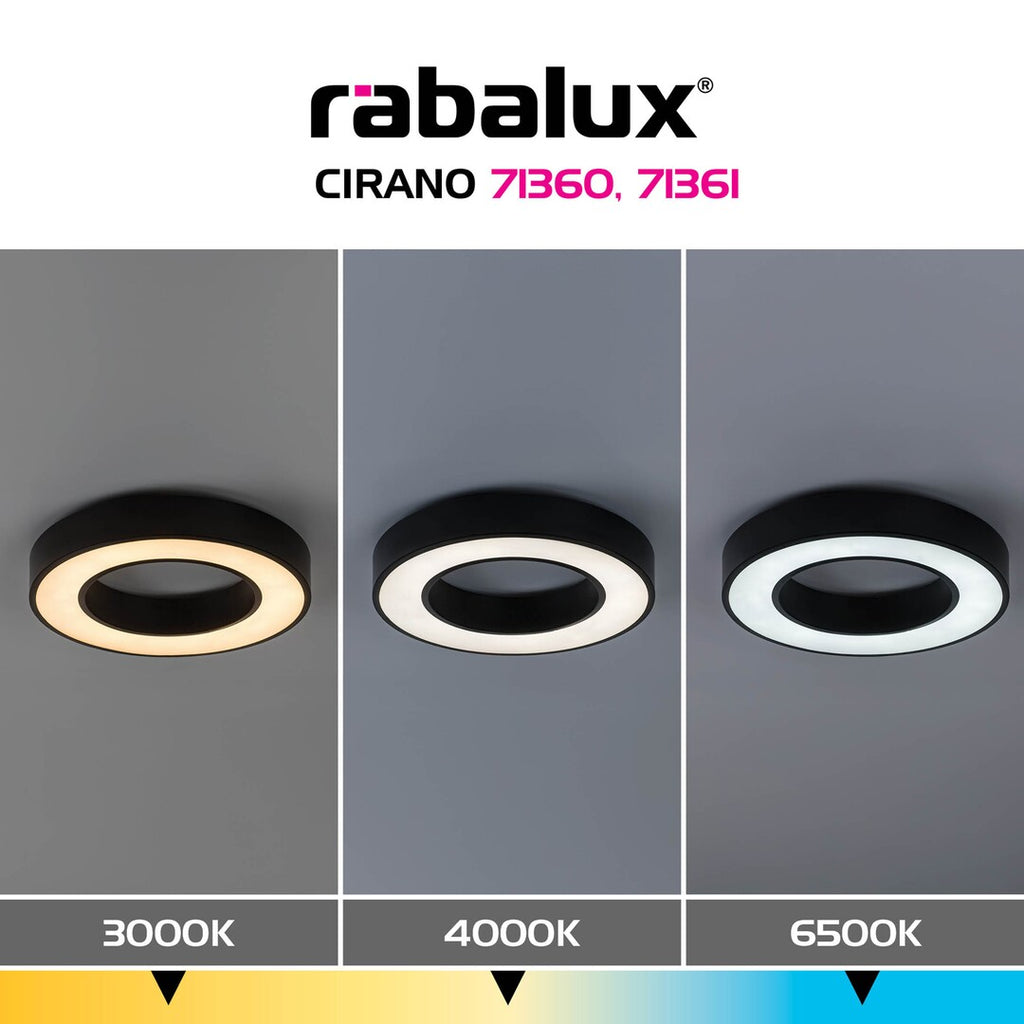 Plafoniera Rabalux Cirano Black 71361
