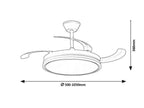 Ventilator Rabalux Fluara White 71364