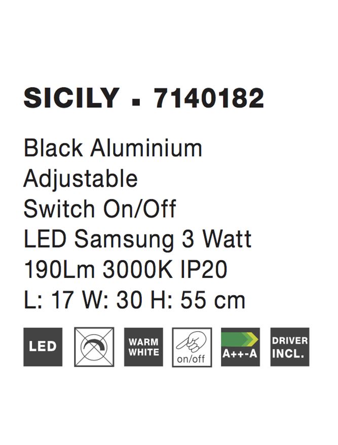 Veioza Nova Luce SICILY 7140182
