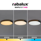 Plafoniera Rabalux Maple2 Mat Black 71418