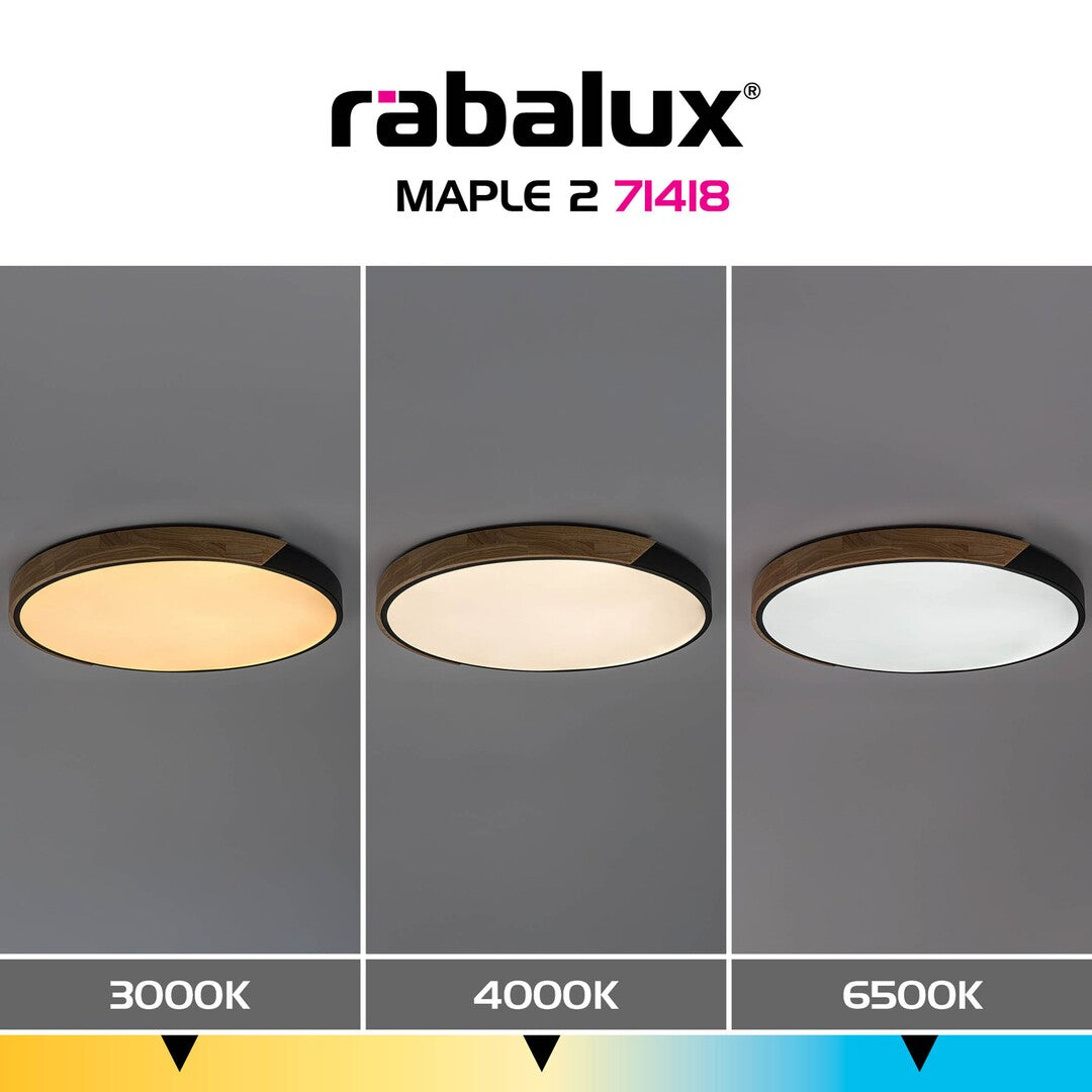 Plafoniera Rabalux Maple2 Mat Black 71418