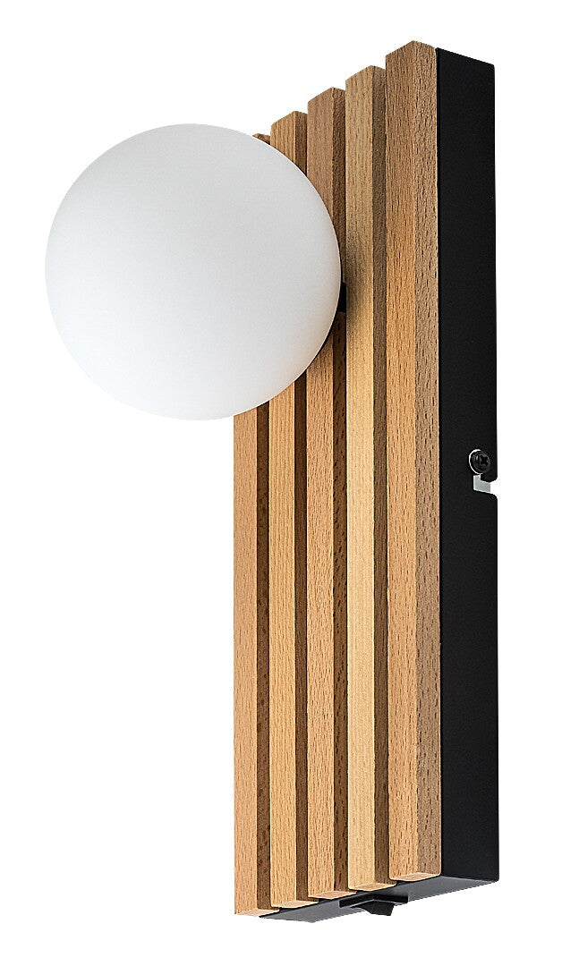 Aplica Rabalux Noxelle Mat Black Wood 71421
