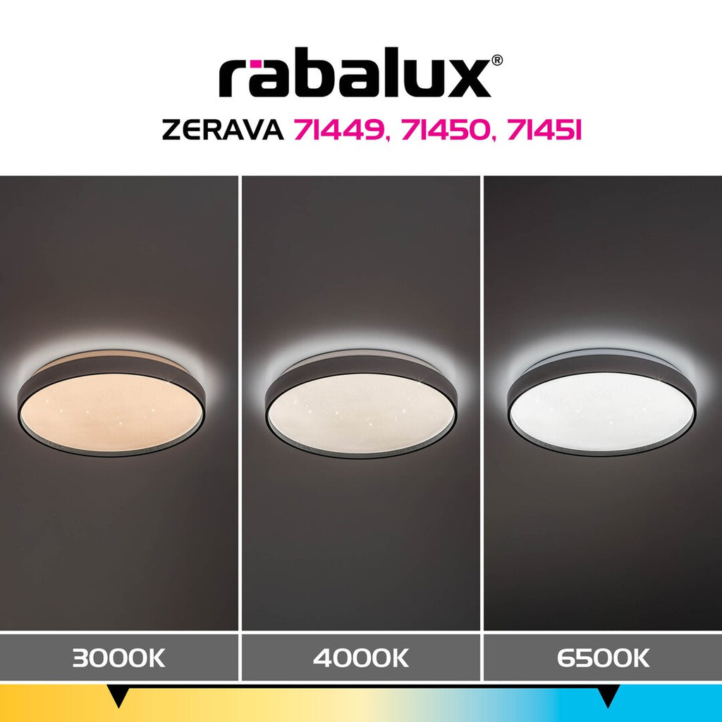 Plafoniera Rabalux Zerava Black 71450